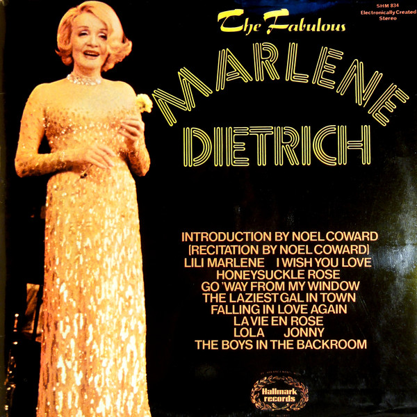 Marlene Dietrich – The Fabulous Marlene Dietrich (LP)