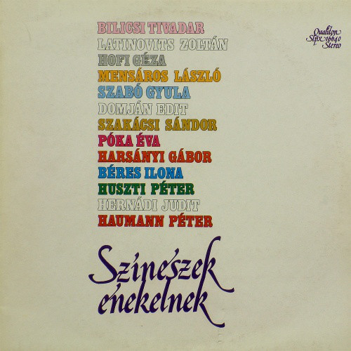 Válogatás – Színészek Énekelnek (LP)