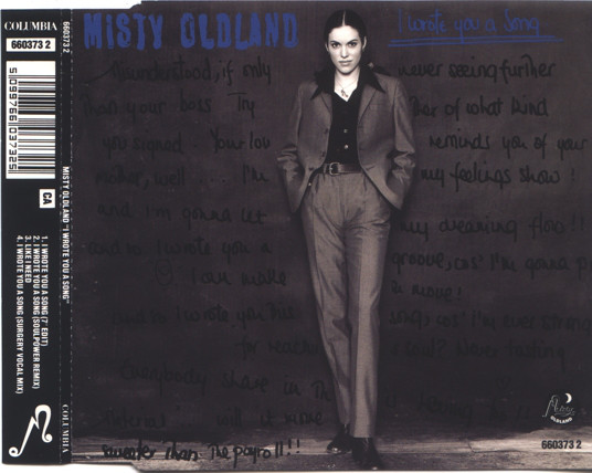 Misty Oldland – I Wrote You A Song (CDS)