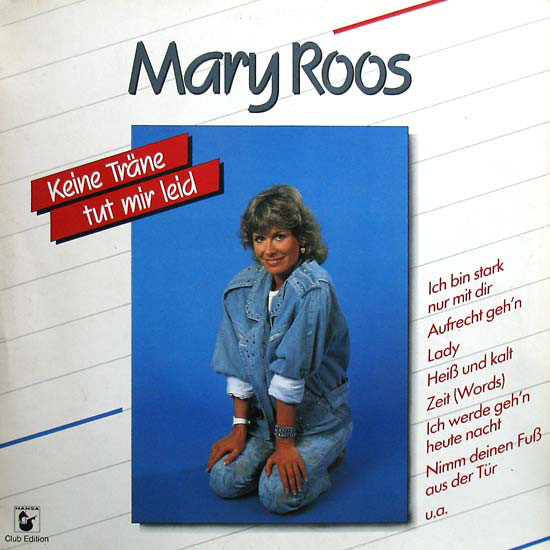 Mary Roos – Keine Träne Tut Mir Leid (CD)