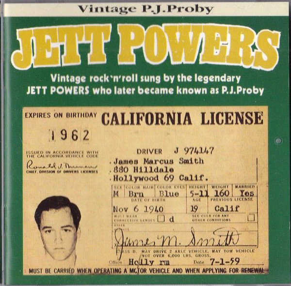 Jett Powers – California License (CD)
